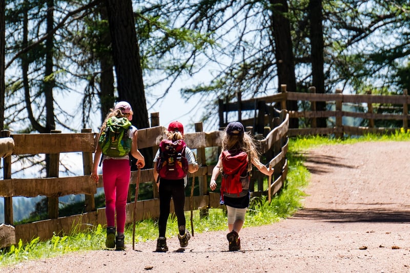 Hiking in nature